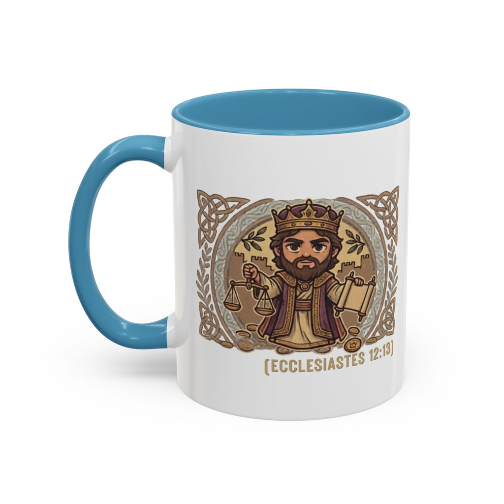 Team Solomon (Chibi Bible Character) -Accent Coffee Mug (11, 15oz)