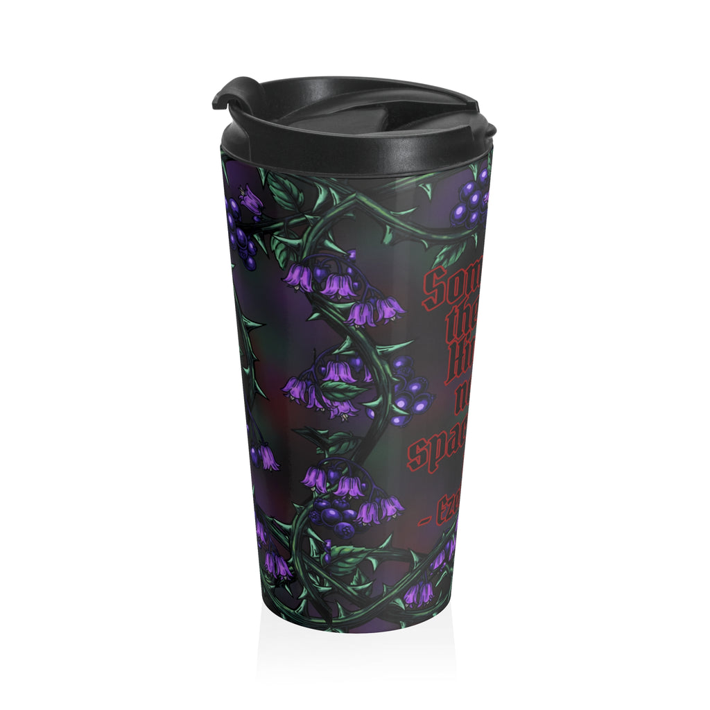 Sometimes the Lord Himself Needs Space From Us” – Ezekiel 36:17 Gothic Nightshade Tumbler | Sassy Christian Roast Cup