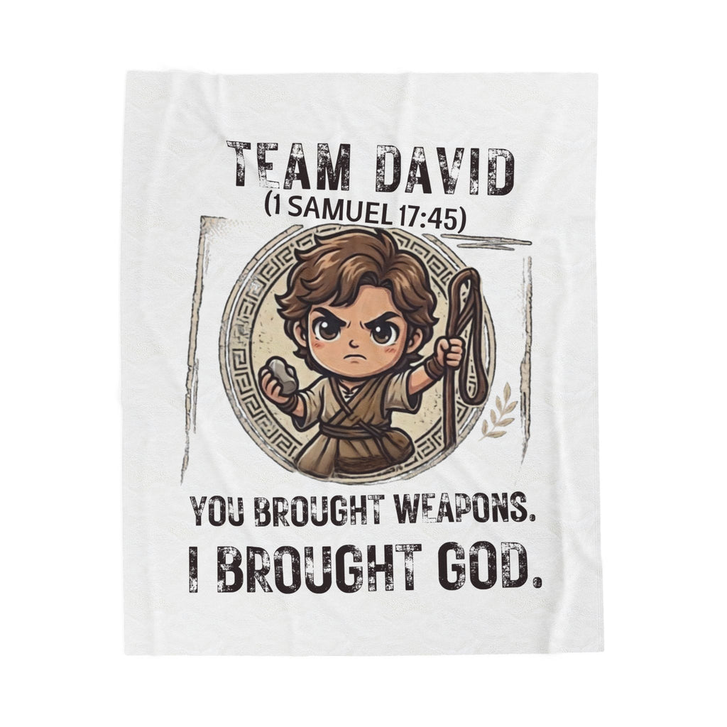 Team David Biblical Plush Blanket