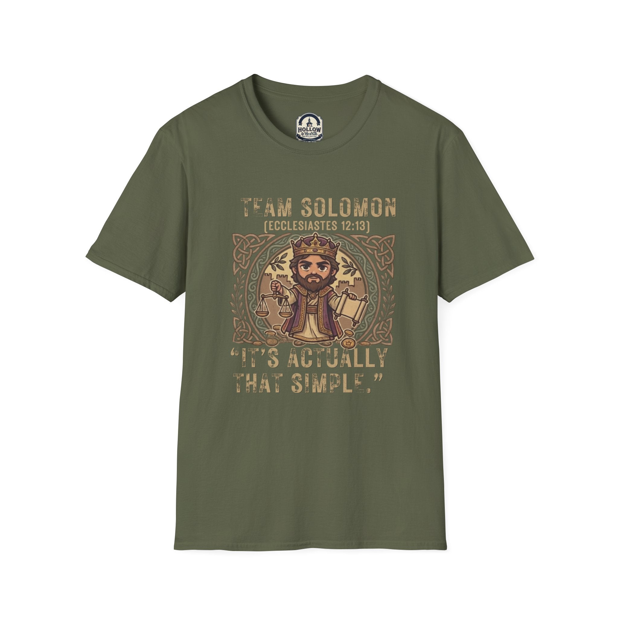 Team Solomon T-Shirt — "It Is Actually That Simple" (Ecclesiastes 12:13) Christian Tee