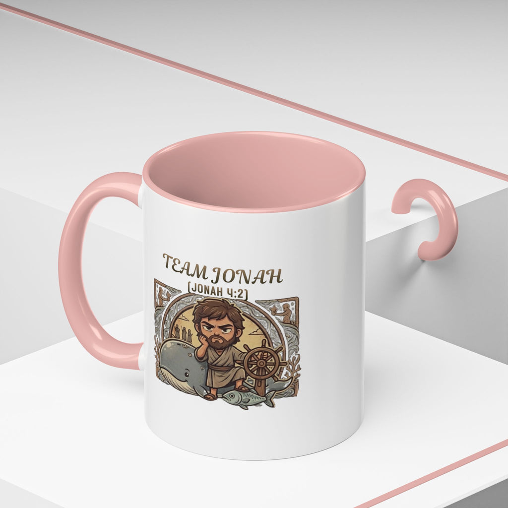 Team Jonah Chibi Bible Mug — 'I Knew You'd Forgive Them' Funny Christian Gift (11/15oz)