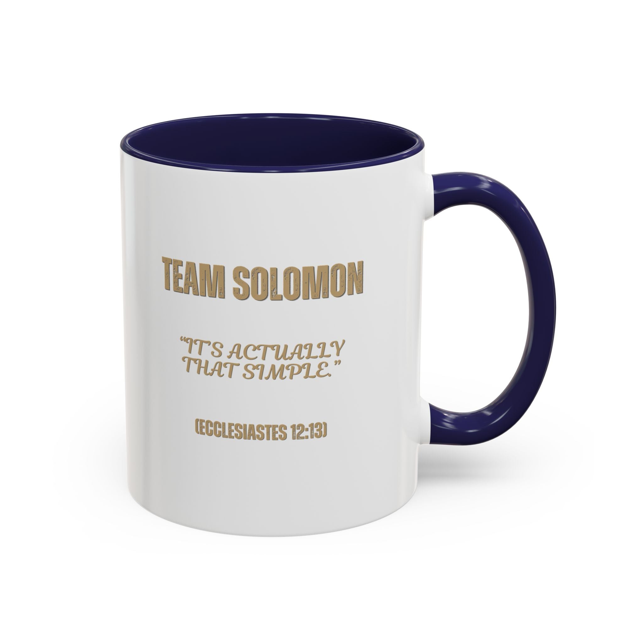 Team Solomon (Chibi Bible Character) -Accent Coffee Mug (11, 15oz)