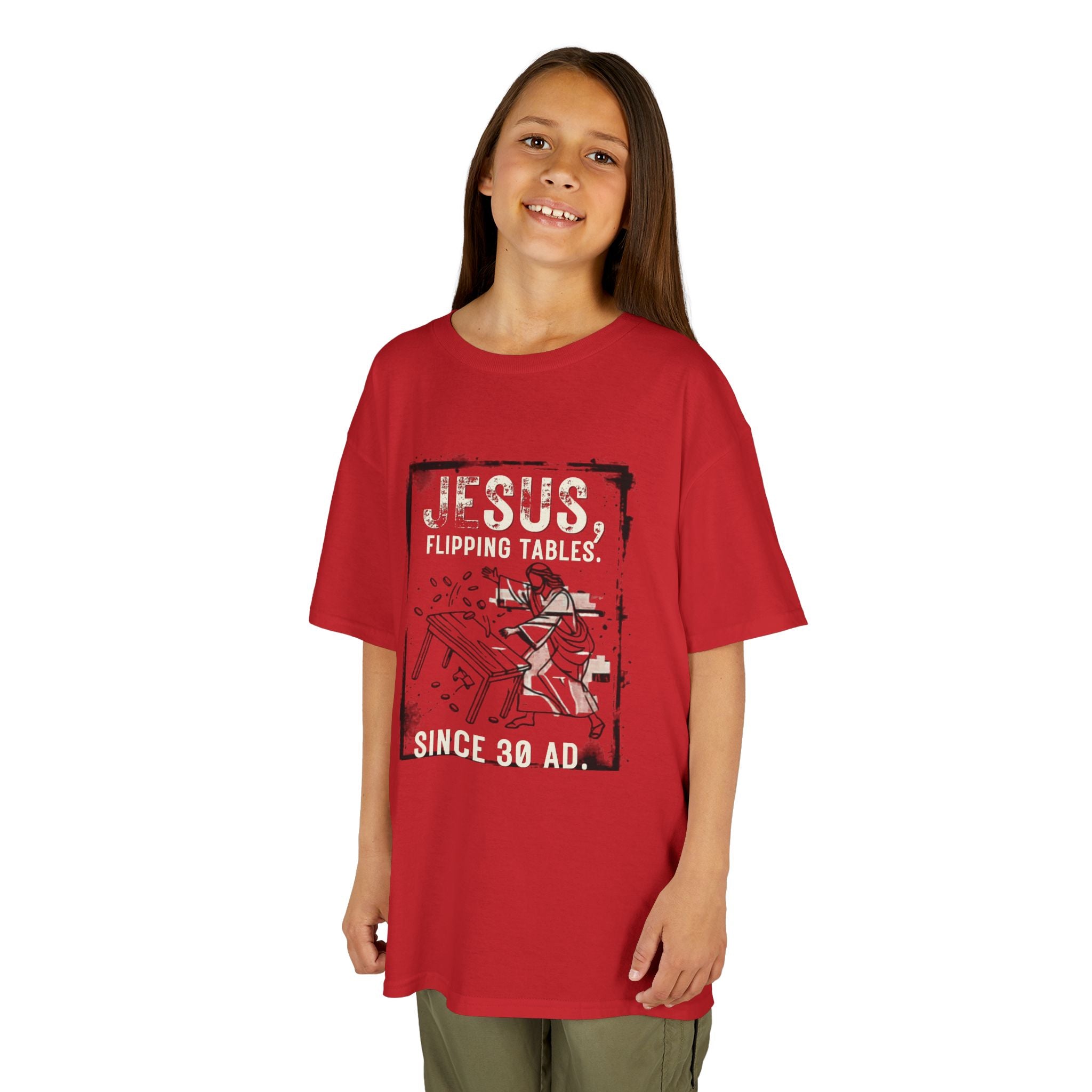 Kids - Jesus Flipping Tables Tee