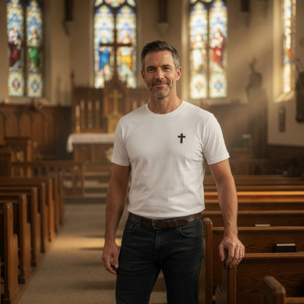 Christian Cross Tee — "Jesus Flipping Tables" Graphic T-Shirt