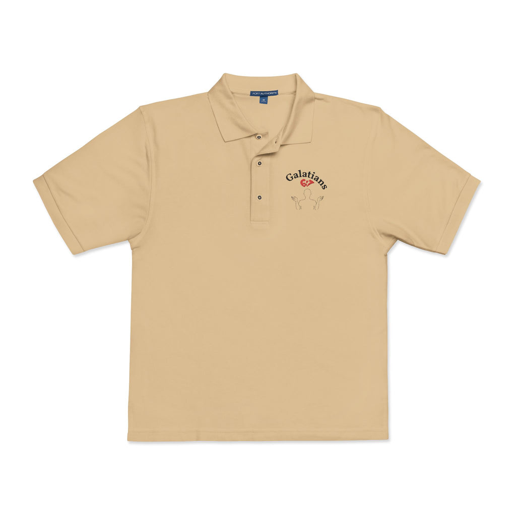 Galatians 6:7 Embroidered Polo — Christian Parents 6/7 Trend