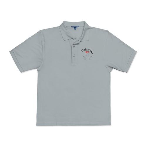 Galatians 6:7 Embroidered Polo — Christian Parents 6/7 Trend