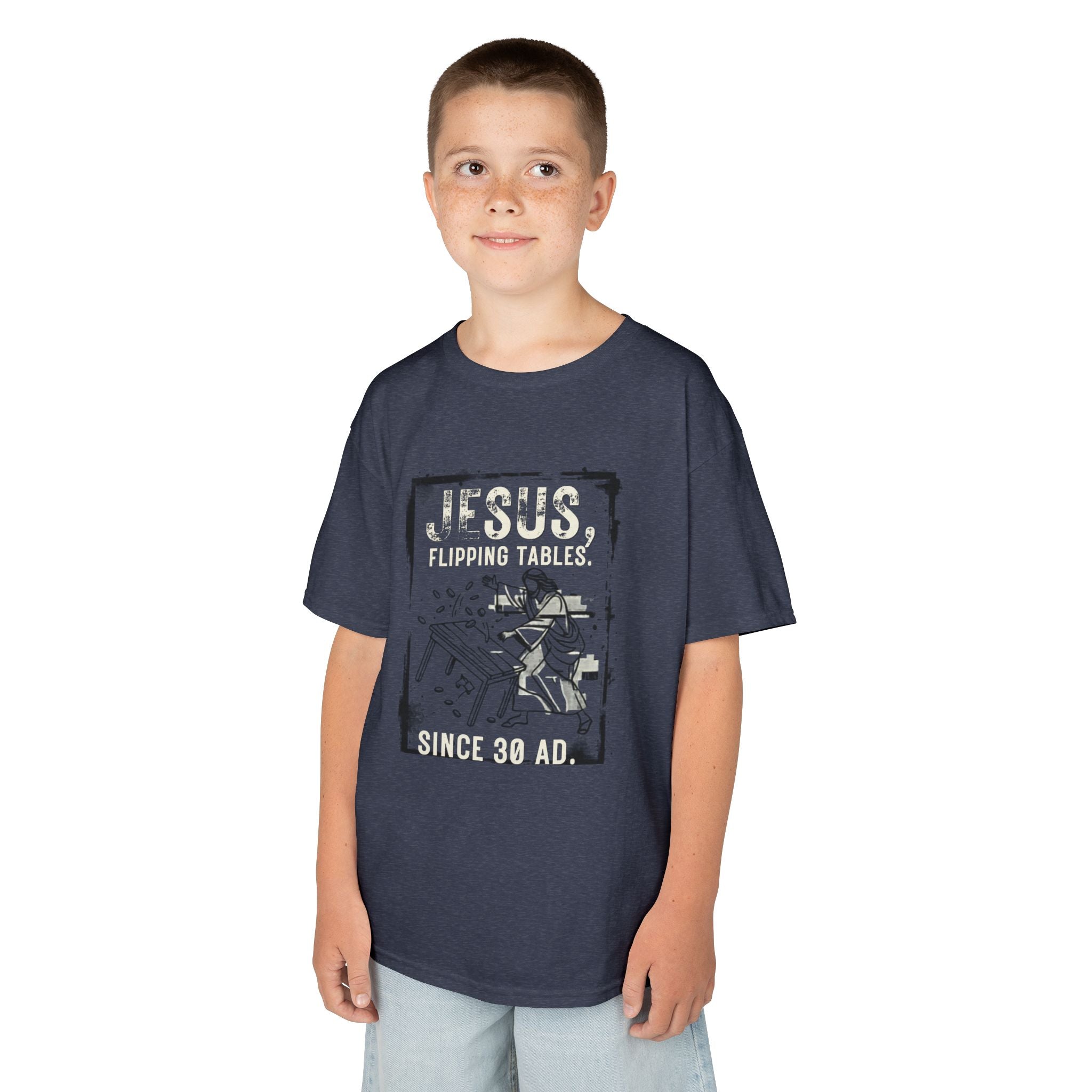 Kids - Jesus Flipping Tables Tee
