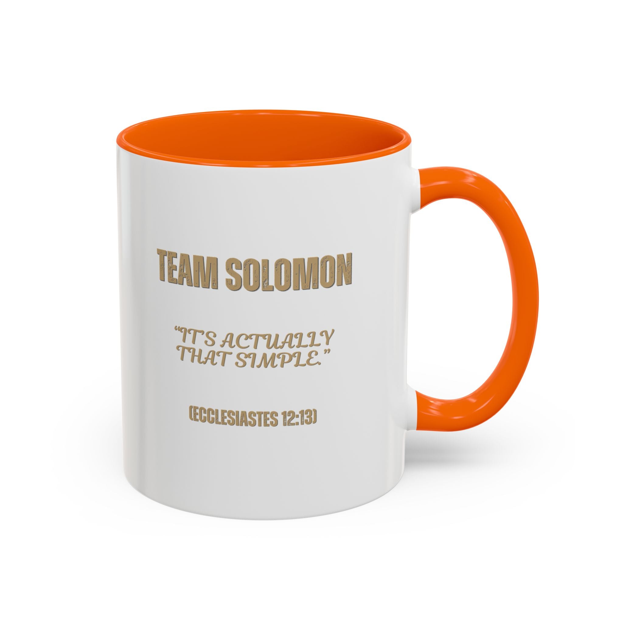 Team Solomon (Chibi Bible Character) -Accent Coffee Mug (11, 15oz)