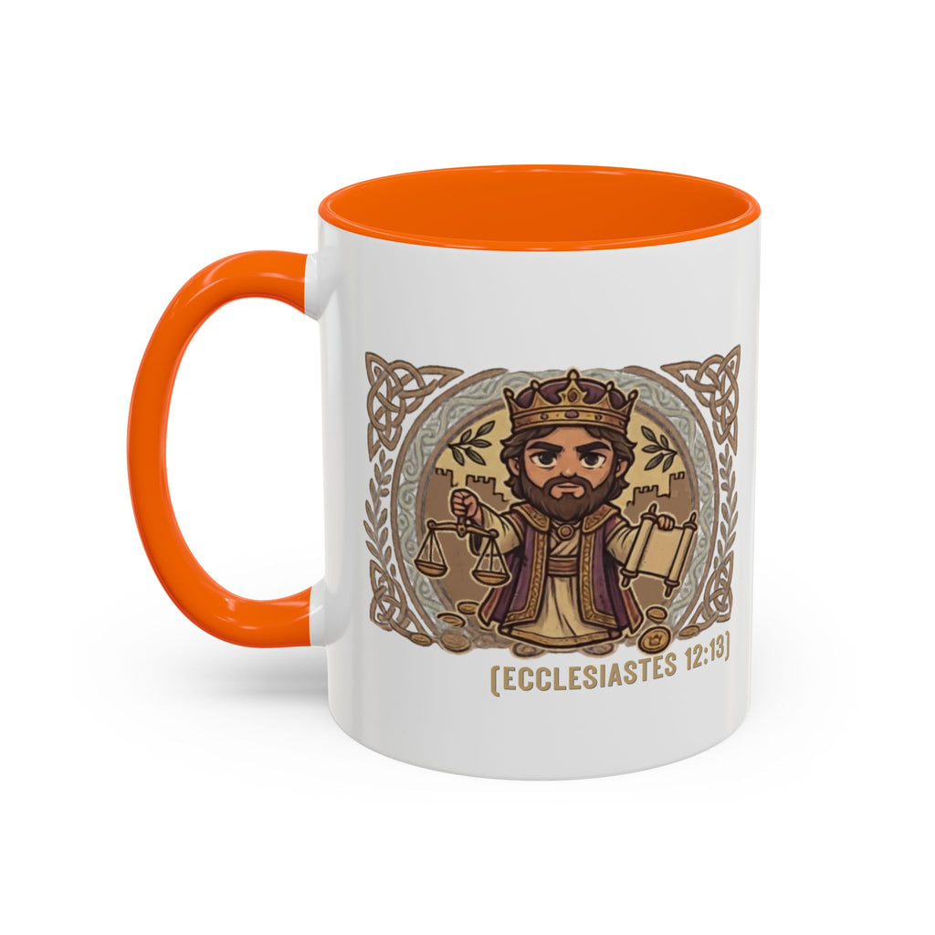 Team Solomon (Chibi Bible Character) -Accent Coffee Mug (11, 15oz)