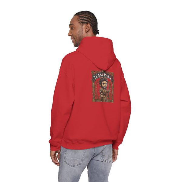 Team Paul Chibi Hoodie – From Persecutor to Apostle | Damascus Road Christian Hoodie | Hollow & Hearth (Unisex Pullover)