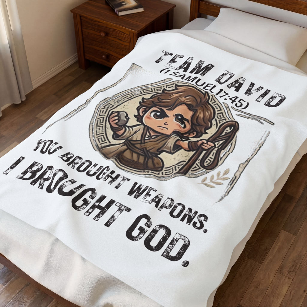 Team David Biblical Plush Blanket