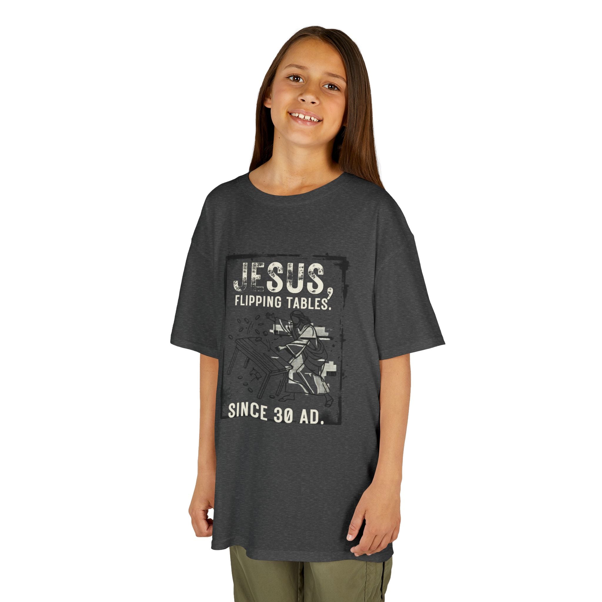 Kids - Jesus Flipping Tables Tee