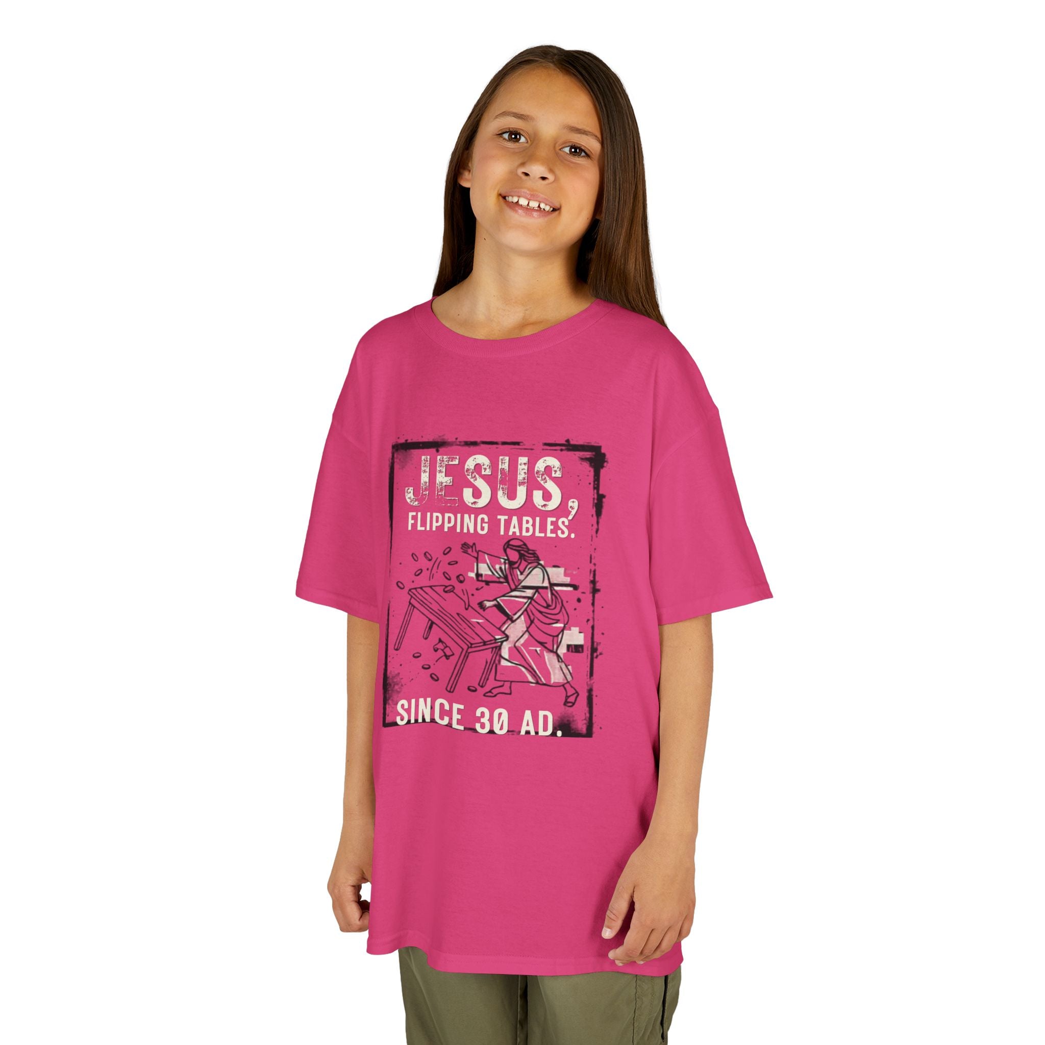 Kids - Jesus Flipping Tables Tee