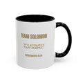 Team Solomon (Chibi Bible Character) -Accent Coffee Mug (11, 15oz)