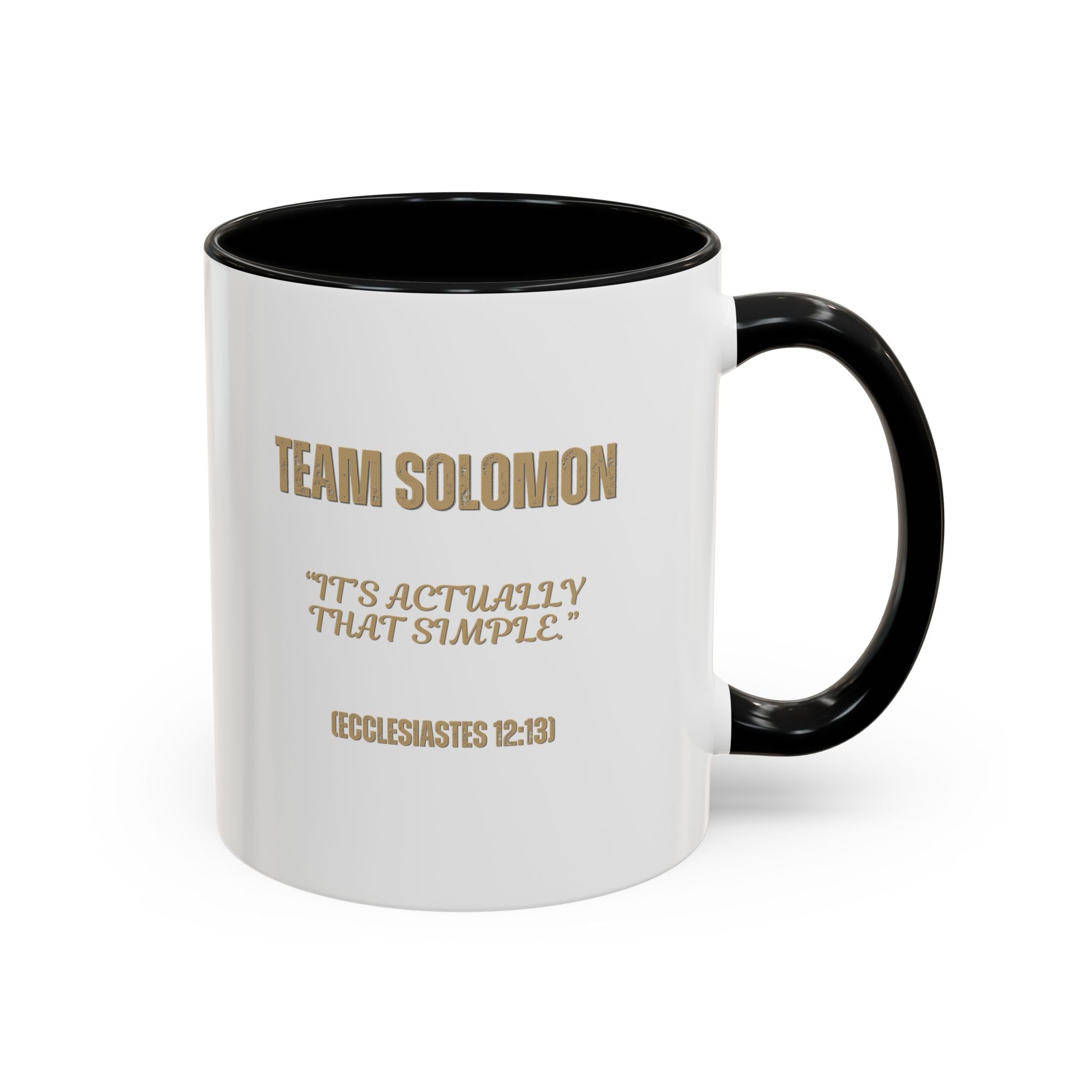 Team Solomon (Chibi Bible Character) -Accent Coffee Mug (11, 15oz)