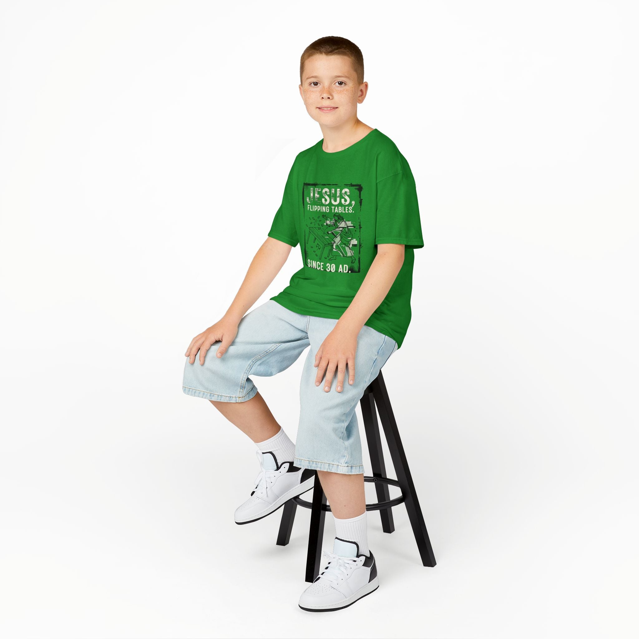 Kids - Jesus Flipping Tables Tee