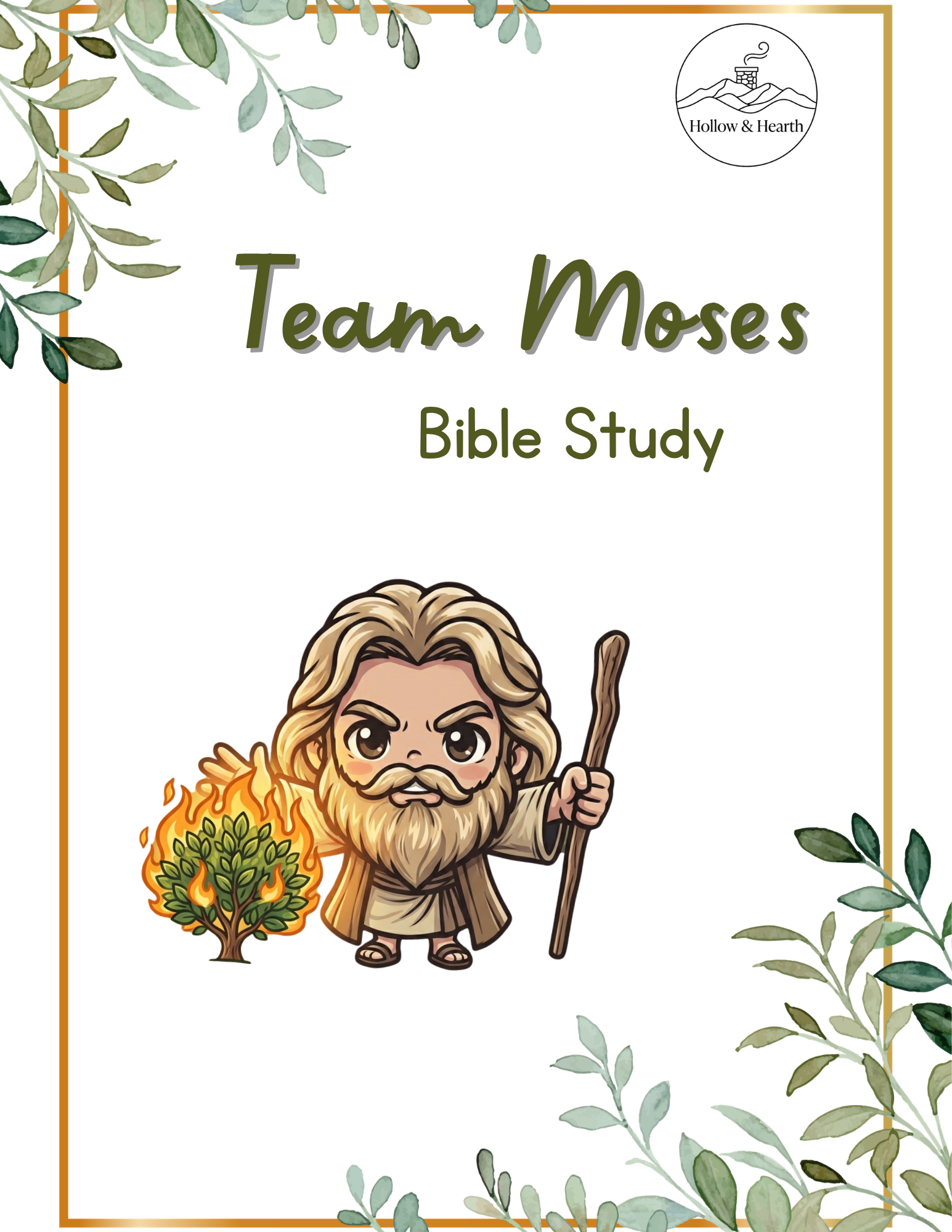 Team Moses Bible Study – Kids Printable PDF | Chibi Bible Heroes Series