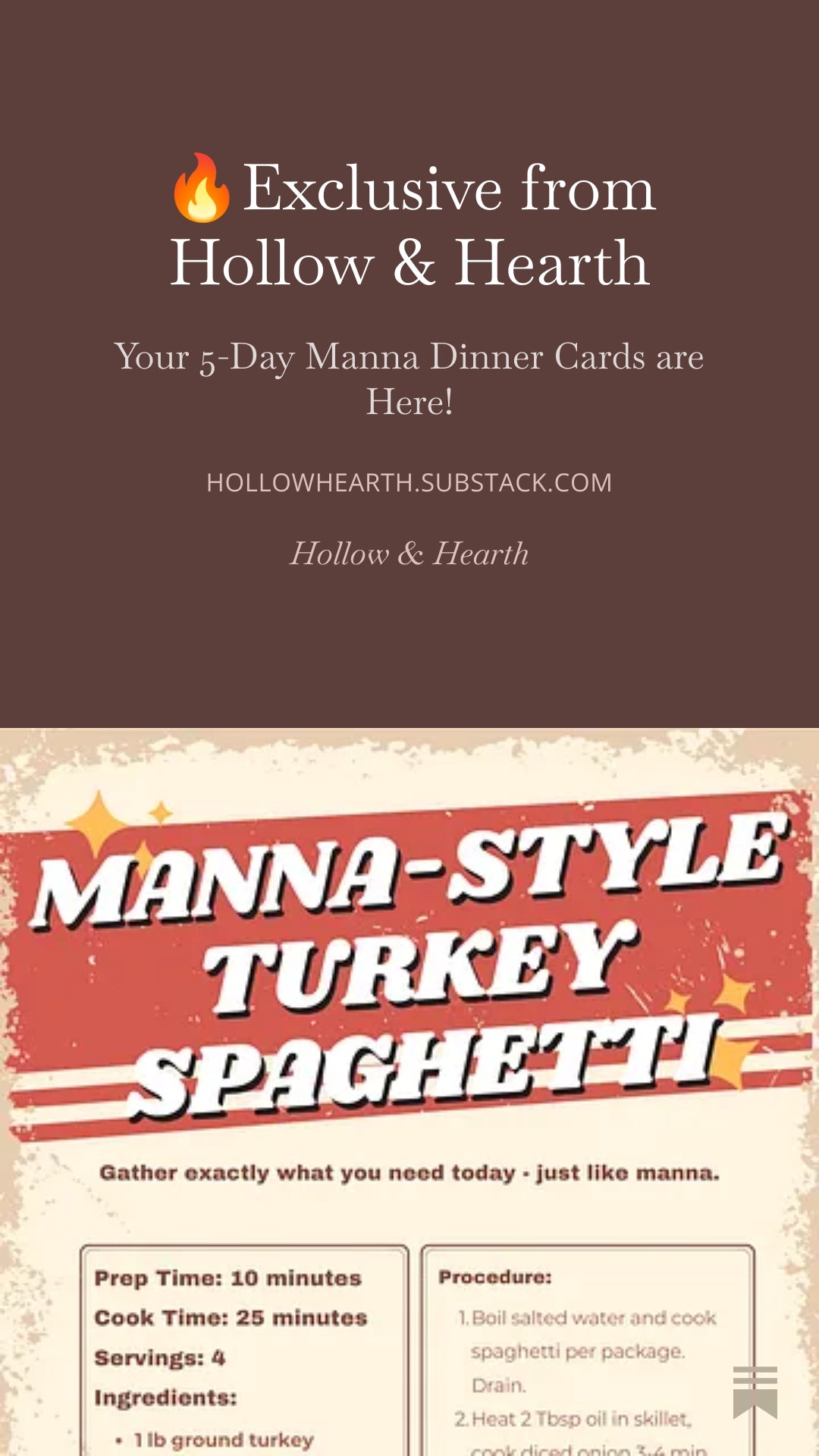 Team Moses - 5 day dinner recipe cards - Instant download