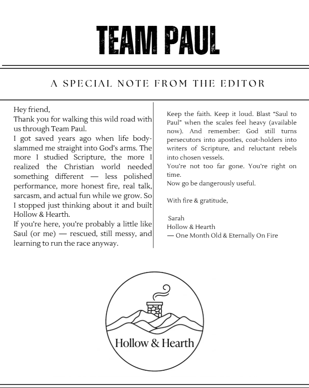 Team Paul Bible Study PDF – Chibi Damascus Road Newspaper: From Persecutor to Apostle (Printable Acts 9 Devotions + Coloring + Snark for Adults)